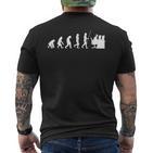 Evolution Gamer Computer Freak Geek Nerd Pc Game T-Shirt mit Rückendruck