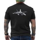 FA-18 F-18 Super Hornet Fighter Plane T T-Shirt mit Rückendruck