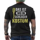 Fancy Dress Folk Music Das Ist Mein Schlager Costume T-Shirt mit Rückendruck