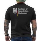 Federal Office For Ruthless Mixed Consumption  T-Shirt mit Rückendruck