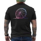 Ferris Wheel Fair Lovers Kirmes Fan T-Shirt mit Rückendruck