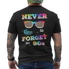 Never Forget 90S Retrointage Never Forget T-Shirt mit Rückendruck