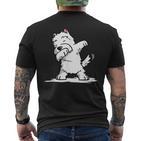 Gentle Westie Dog Dab Dance T-Shirt mit Rückendruck