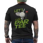 Golf For Golf S Golf Golf T-Shirt mit Rückendruck