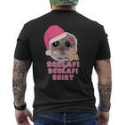 Hamster Sadhamster Hamstie Meme Schlafi Schlafi T-Shirt mit Rückendruck