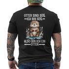 With Otter Sind Süß Ich Bin Süß Also Bin Ich Ein Otter T-Shirt mit Rückendruck