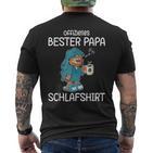 Sleep Papa Official Best Dad Sleep T-Shirt mit Rückendruck