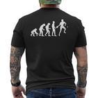 Table Tennis Evolution Table Tennis Player T-Shirt mit Rückendruck