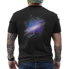 Galaxy Space Planets Universe Stars Moon Astronomer T-Shirt mit Rückendruck