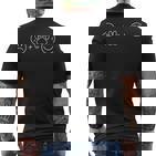Glücklich Mit Hunden Süßes Hunde Motiv Für Damen Und Herren T-Shirt mit Rückendruck