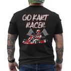 Go Kart Racer Red Kart Racing Kart T-Shirt mit Rückendruck