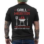 Grillmeister Lord Of The Flames Barbecue Party Barbecue S T-Shirt mit Rückendruck