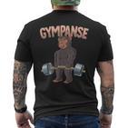 Gympanse Bodybuilding Fitness Gym T-Shirt mit Rückendruck