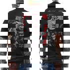 Harajuku Streetwear Cyberpunk Aesthetic Techwear Anime Manga T-Shirt mit Rückendruck
