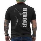 Herder Dutch Shepherd Hollandse Herdershond T-Shirt mit Rückendruck