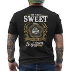 Het Is Een Sweet Ding Je Zou Het Niet Begrijpen Sweet Naam T-Shirt mit Rückendruck