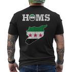 Homs Syria Free Syria Flag Syrian T-Shirt mit Rückendruck