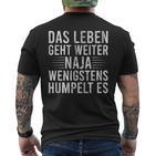 Humpeln Crücken Saying Meniscus Riss Cross Ligament Riss T-Shirt mit Rückendruck