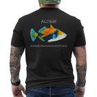 Humuhumunukuapua'a Olelo Hawaiian Reef Triggerfish T-Shirt mit Rückendruck