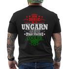 For Hungarian Hungary T-Shirt mit Rückendruck