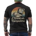 Ich Arbeite Am Computer Cat Kitty Kitten Cat Meme T-Shirt mit Rückendruck