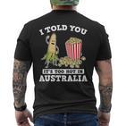 Ich Habe Dir Gesagt Ein Roadtrip Durch Australien Souvenir Popcorn Witz Reisen T-Shirt mit Rückendruck