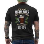 Ich Mag Mein Bier Kaltgestellt T-Shirt mit Rückendruck