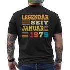 Januar 1979 Lustige Geschenke 46 Geburtstag T-Shirt mit Rückendruck