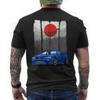 Jdm Skyline 34 Car Tuning Japan Rising Sun Drift T-Shirt mit Rückendruck