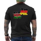 Kenya Germany Flag German Kenyan T-Shirt mit Rückendruck