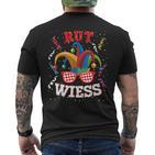 Köln Rut Und Wiess Red Carnival Outfit Kölsch Costume T-Shirt mit Rückendruck