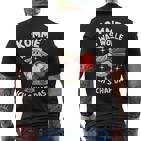 Komme Was Wolle Ich Schaf Das Saying T-Shirt mit Rückendruck
