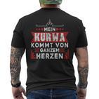 Kurwa Polish Poland T-Shirt mit Rückendruck