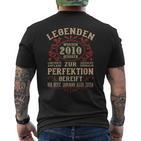 Legends 2010 Born intage 2010 Birthday T-Shirt mit Rückendruck