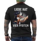 Liebe Hatier Pfoten Appenzeller Mountain Dog T-Shirt mit Rückendruck