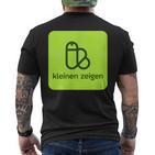 Little Show Satire Motif T-Shirt mit Rückendruck