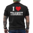 I Love Transit T-Shirt mit Rückendruck