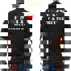 I Love My Zahide Ich Liebe Meinen Zahide T-Shirt mit Rückendruck