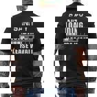 Lustige Sanity Loading Please Wait Insane T-Shirt mit Rückendruck