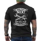 Mechanic Car Mechatronics Workshop T-Shirt mit Rückendruck