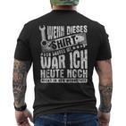 With Mechanic Car Wenn Dieser Noch Sauberist Ist T-Shirt mit Rückendruck