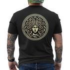 Medusa Mythos Gorgone Snake Hair Greek Mythology T-Shirt mit Rückendruck