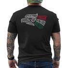 Mexican Flag Mexican Eagle Aztec Style Hecho En Mexico T-Shirt mit Rückendruck