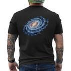 Milky Way In Space T-Shirt mit Rückendruck