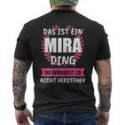 Mira Name First Name T-Shirt mit Rückendruck