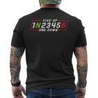 Motorcycle Gear Shift One Down Five Up T-Shirt mit Rückendruck