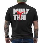 Muay Thai Thai Boxing T-Shirt mit Rückendruck