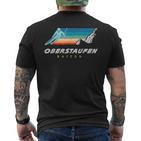 Oberstaufen Bayern Germany Retro 80S Ski T-Shirt mit Rückendruck