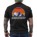 Oberstdorf Bayern Germany Retro 80S Ski Holidays T-Shirt mit Rückendruck