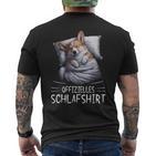 Official Sleep Corgi Dog Pyjamas T-Shirt mit Rückendruck